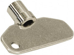 Made in USA - 1.97" Long x 0.45" Wide x 1.55" High, Key Latch - Zinc Plated Steel, with Steel Finish - All Tool & Supply