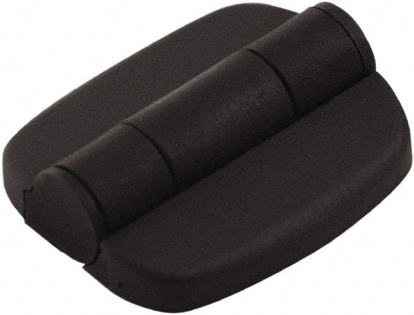 Made in USA - 1.91" Long x 1.73" Wide, Detent Hinge - Nylon, Black Finish - All Tool & Supply