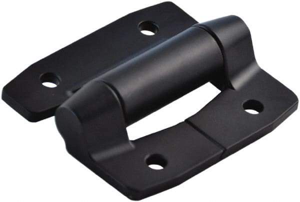 Value Collection - 2-3/4" Long x 3.16" Wide, Heavy Duty Hinge - Aluminum, Black Powder Coat Finish - All Tool & Supply