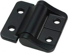 Value Collection - 1.58" Long x 1-1/2" Wide, Aluminum Door Hinge - Aluminum, Black Finish - All Tool & Supply