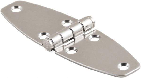 Made in USA - 4.02" Long x 4.65" Wide, Cabinet Hinge - 316 Stainless Steel, High Gloss Finish - All Tool & Supply