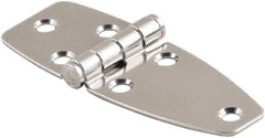 Made in USA - 3.22" Long x 3.86" Wide, Cabinet Hinge - 316 Stainless Steel, High Gloss Finish - All Tool & Supply