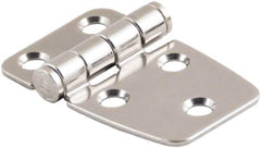 Made in USA - 1.73" Long x 2.28" Wide, Cabinet Hinge - 316 Stainless Steel, High Gloss Finish - All Tool & Supply