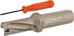 Hertel - 1-3/4" Max Drill Depth, 2xD, 7/8" Diam, Indexable Insert Drill - 2 Inserts, 1" Shank Diam, Straight Shank - All Tool & Supply