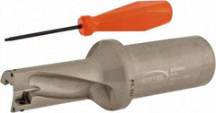 Hertel - 1-7/8" Max Drill Depth, 2xD, 15/16" Diam, Indexable Insert Drill - 2 Inserts, 1-1/4" Shank Diam, Straight Shank - All Tool & Supply