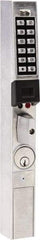 Alarm Lock - Combination Entry Lever Lockset with Key Override - 31/32, 1-1/8 & 1-1/2" Back Set, Steel, Brushed Chrome Finish - All Tool & Supply