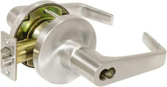 Falcon - Storeroom Lever Lockset - 2-3/4" Back Set, Steel, Brushed Chrome Finish - All Tool & Supply