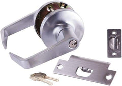 Arrow Lock - Storeroom Lever Lockset - 2-3/4" Back Set, Steel, Brushed Chrome Finish - All Tool & Supply