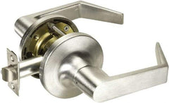 Yale - Privacy Lever Lockset - 2-3/4" Back Set, Steel, Brushed Chrome Finish - All Tool & Supply