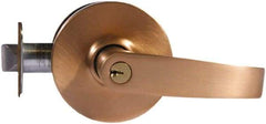 Sargent - Entry Lever Lockset - 2-3/4" Back Set, Steel, Satin Bronze Finish - All Tool & Supply