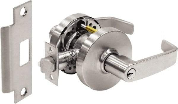 Sargent - Storeroom Lever Lockset - 2-3/4" Back Set, Steel, Brushed Chrome Finish - All Tool & Supply