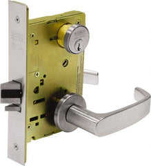 Sargent - Classroom Lever Lockset - 2-3/4" Back Set, Steel, Brushed Chrome Finish - All Tool & Supply