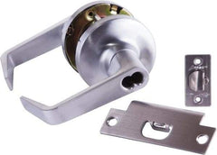 Arrow Lock - Storeroom Lever Lockset - 2-3/4" Back Set, Steel, Brushed Chrome Finish - All Tool & Supply