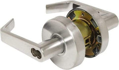 Arrow Lock - Entry Lever Lockset - 2-3/4" Back Set, Steel, Brushed Chrome Finish - All Tool & Supply