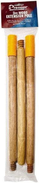 Premier Paint Roller - 3.5' Long Paint Roller Extension Pole - Wood - All Tool & Supply