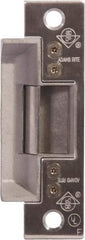 Adams Rite - 1.63" Long x 1" Wide, Satin Stainless Steel Finish, Electric Door Strike - 24 Volt, DC Power, Zinc Alloy - All Tool & Supply