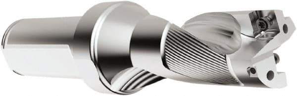 Seco - 2" Max Drill Depth, 2xD, 1" Diam, Indexable Insert Drill - 2 Inserts, 1-1/4" Shank Diam, Straight Shank - All Tool & Supply