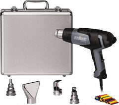 Steinel - 120 to 1,100°F Heat Setting, 4 to 13 CFM Air Flow, Heat Gun Kit - 120 Volts, 13.2 Amps, 1,500 Watts, 6' Cord Length - All Tool & Supply