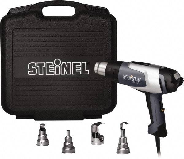 Steinel - 120 to 1,200°F Heat Setting, 4 to 13 CFM Air Flow, Heat Gun Kit - 120 Volts, 13.5 Amps, 1,600 Watts, 6' Cord Length - All Tool & Supply