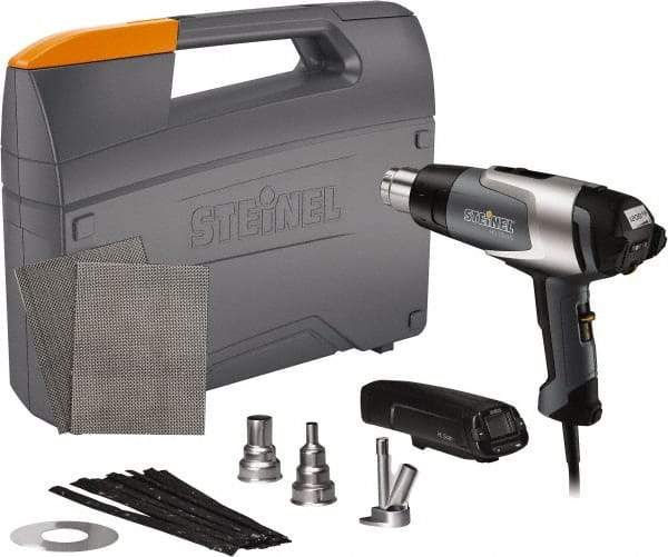 Steinel - 120 to 1,200°F Heat Setting, 4 to 13 CFM Air Flow, Heat Gun Kit - 120 Volts, 13.5 Amps, 1,600 Watts, 6' Cord Length - All Tool & Supply