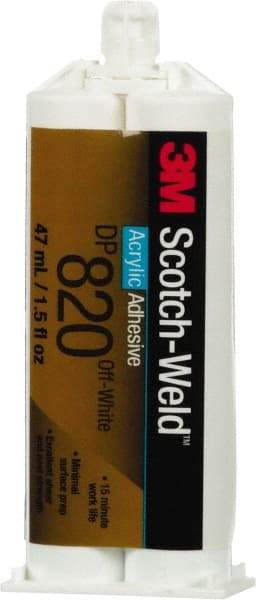 3M - 48.5 mL Cartridge Two Part Acrylic Adhesive - 15 to 20 min Working Time - All Tool & Supply