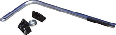 VizCon - 72" High x 38" Long x 3" Wide ADA Replacement Leg - Bright Finish, Silver, Use with 57000 - All Tool & Supply