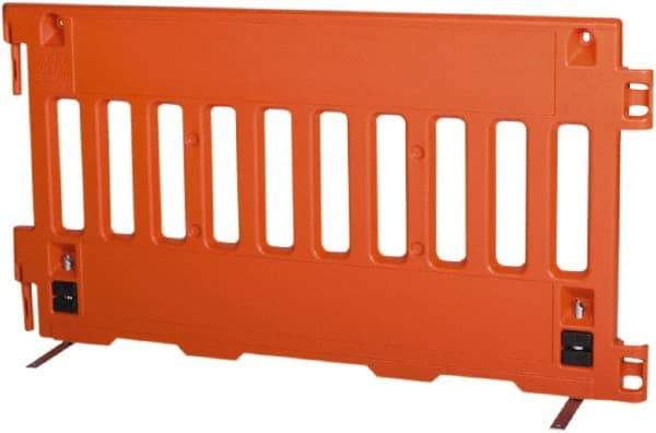 VizCon - 38" High x 6' Max Width Barrier - Polyethylene, Orange - All Tool & Supply