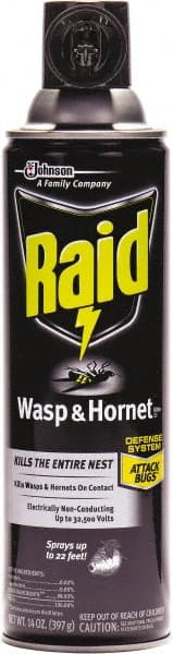 Raid - Pack of (12) 14-oz Aerosol Cans Bee, Hornet, Yellow Jacket, Mud Dauber & Paper Wasp Killer - All Tool & Supply