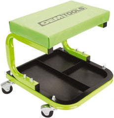 OEM Tools - 330 Lb Capacity, 4 Wheel Creeper Seat with Tray - Steel, 14-1/4" High x 14" Wide - All Tool & Supply