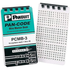 Panduit - Wire Marker Books & Pens Wire Marker Type: Book Ink Color: Black - All Tool & Supply