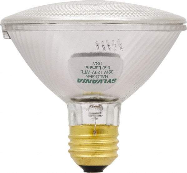 SYLVANIA - 39 Watt Halogen Flood/Spot Medium Screw Lamp - 2,950°K Color Temp, 500 Lumens, Dimmable, PAR30, 1,000 hr Avg Life - All Tool & Supply