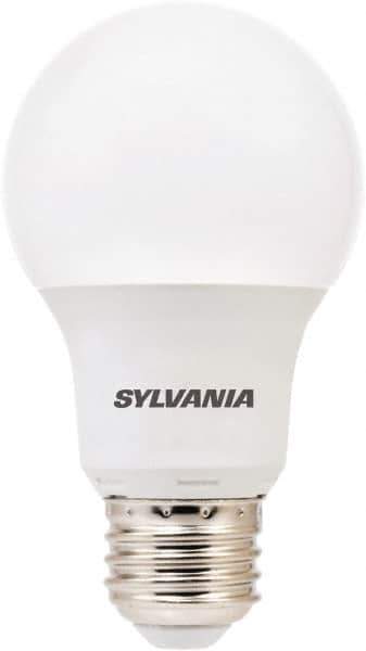 SYLVANIA - 8 Watt LED Residential/Office Medium Screw Lamp - 2,700°K Color Temp, 800 Lumens, Shatter Resistant, A19, 11,000 hr Avg Life - All Tool & Supply