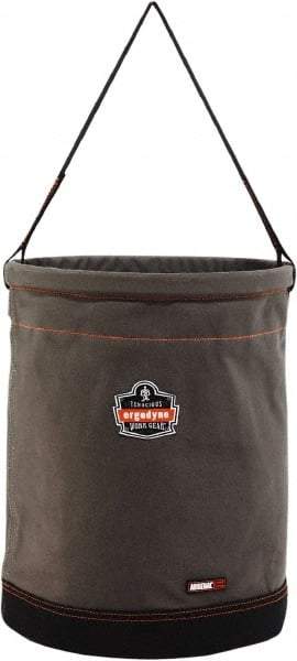 Ergodyne - 1 Pocket Gray Canvas Tool Bucket - 16" Wide x 16" Deep x 20" High - All Tool & Supply