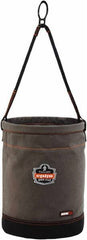 Ergodyne - 1 Pocket Gray Canvas Tool Bucket - 12-1/2" Wide x 12-1/2" Deep x 17" High - All Tool & Supply