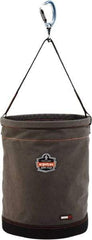 Ergodyne - 1 Pocket Gray Canvas Tool Bucket - 16" Wide x 16" Deep x 20" High - All Tool & Supply