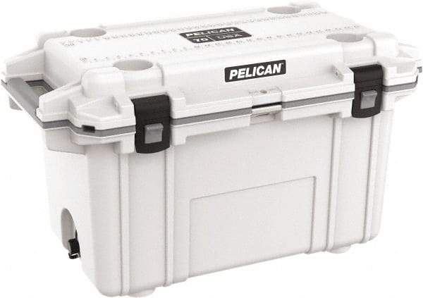 Pelican Products, Inc. - 70 Qt Cooler - Polypropylene, White/Gray - All Tool & Supply