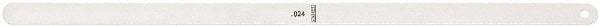 Starrett - Feeler Gages   Thickness (Decimal Inch): 0.0240    Leaf Length (Inch): 12 - All Tool & Supply