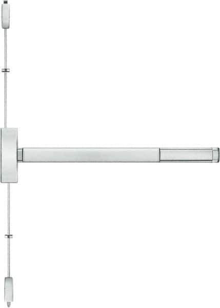 Stanley - Left & Right Hand, Surface Vertical Rod - Satin Stainless Steel Finish, 28 to 36" Door Width, Grade 1 - All Tool & Supply