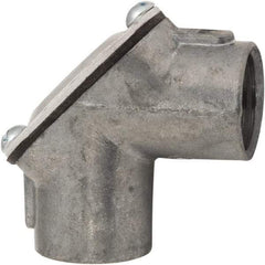 Hubbell-Raco - 1/2" Trade, Die Cast Zinc Threaded Angled Rigid/Intermediate (IMC) Conduit Coupling - All Tool & Supply