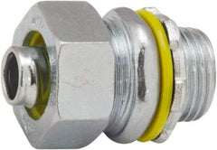 Hubbell-Raco - 3/8" Trade, Steel & Malleable Iron Straight Liquidtight Conduit Connector - All Tool & Supply