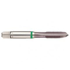 M2x0.40 6H 3-Flute Cobalt Green Ring Spiral Point Plug Tap-TiCN - All Tool & Supply