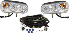 Buyers Products - 1,500 Lumens, 12 Volt DC, Double Post Halogen Headlight - 3200K Color Scale, 55 Low/High Watt, Oval - All Tool & Supply