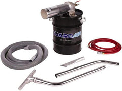 Guardair - 10 Gal Steel Tank, Air Powered Wet/Dry Vacuum - 5 Peak hp, 20' Hose Fitting, Cordless, Cartridge Filter - All Tool & Supply