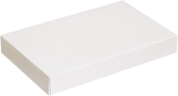 Made in USA - 9-1/2" Wide x 15" Long x 2" High Rectangle Chipboard Box - 1 Wall, White - All Tool & Supply