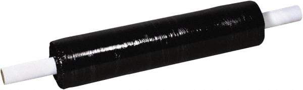 Made in USA - 20" x 800' 120 Gauge Black Extended Core Cast Stretch Film - All Tool & Supply