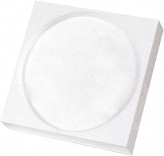 Made in USA - 5" Long x 5" Wide x 1-1/8" High x 1-1/4" Thick Polyethylene Foam - White, Case - All Tool & Supply