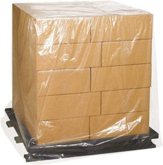 Made in USA - 40" Long x 48" Wide x 100" High Pallet Cover - Clear, Case, 100 Piece - All Tool & Supply