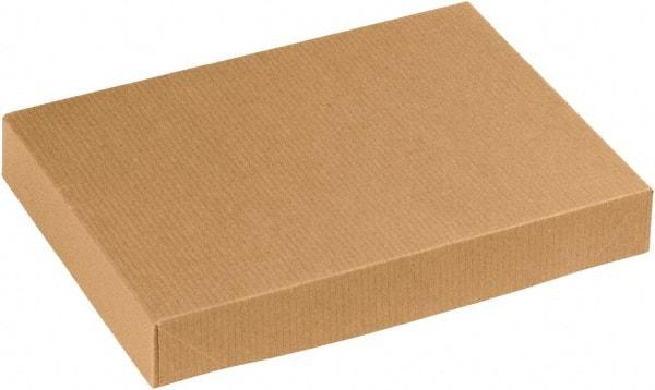 Made in USA - 8-1/2" Wide x 11-1/2" Long x 1-5/8" High Rectangle Chipboard Box - 1 Wall, Kraft (Color) - All Tool & Supply