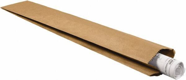 Made in USA - 6" Wide x 34" Long x 3-1/2" High Rectangle Kraft Bags - Kraft (Color) - All Tool & Supply