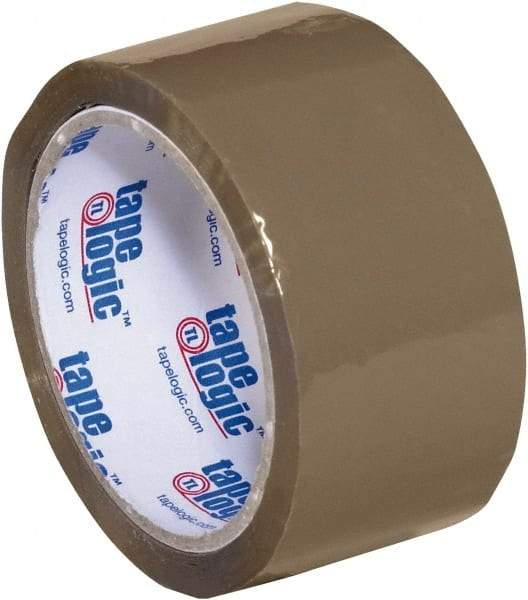 Tape Logic - 2" x 55 Yd Tan Acrylic Adhesive Packaging Tape - Polypropylene Film Backing, 1.8 mil Thick, 18 Lb Tensile Strength - All Tool & Supply